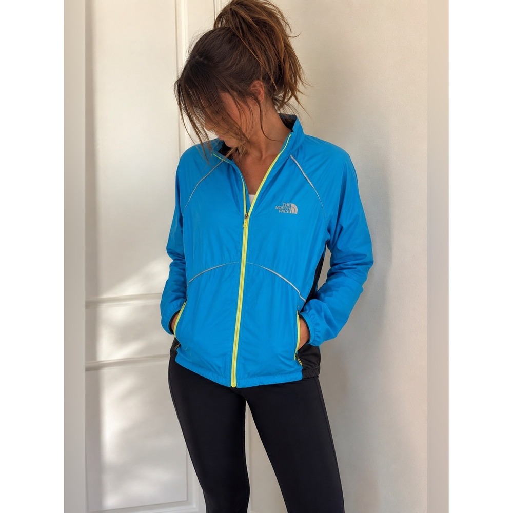 The North Face Flight Series Blue Full Zip Running Jacket Women's Small